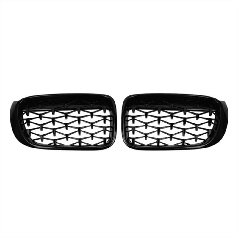 VNABIA Kompatibel Mit X3 X4 F25 F26 2014 2015 2016 2017 Auto Frontstoßstange Rennkühler Nierengitter Frontgrill Zierstreifen Abdeckung Kühlergrill Doppelsteg(Black) von VNABIA