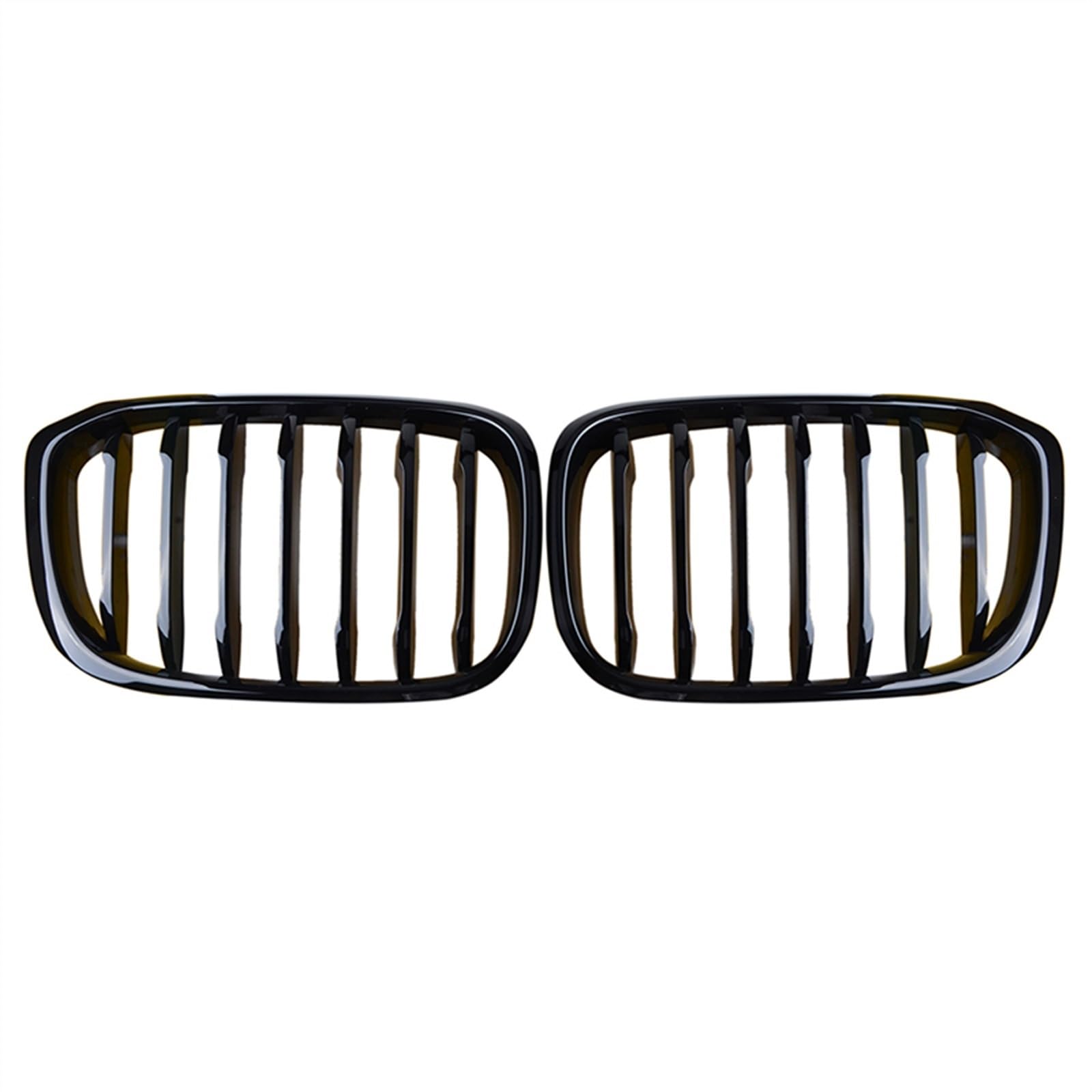 VNABIA Kompatibel Mit X3 X4 G01 G02 G08 2018 2019 2020 Einzeiliger Glänzend Schwarzer Stoßstangengrill Frontnierengrill Autozubehör Kühlergrill Doppelsteg(Gloss Black Single) von VNABIA