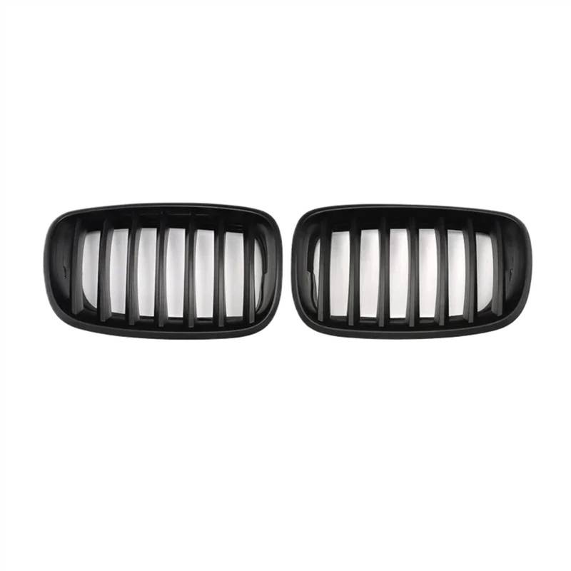 VNABIA Kompatibel Mit X5 M E70 2009 2010 2011 2012 2013 X6 M E71 2009 2010 2011 2012 2013 2014 Auto Front Hood Nierengitter Zubehör Kühlergrill Doppelsteg von VNABIA
