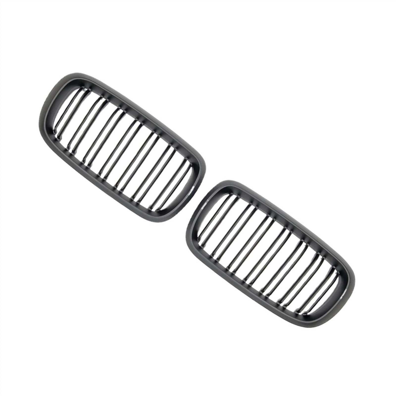 VNABIA Kompatibel Mit X5 X6 F15 F16 2014 2015 2016 2017 Auto Doppellamellen Front Nieren Racing Grille Ersatz Auto Frontstoßstangengrill Kühlergrill Doppelsteg(Matte Black) von VNABIA