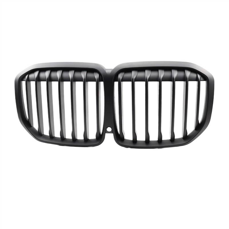 VNABIA Kompatibel Mit X7 G07 2019 2020 2021. Auto-Frontnierengrill, Einzel-Doppel-Lamellengrill, Glänzend Schwarz, Ersatz Für Fronthaubeneinsatz Kühlergrill Doppelsteg(Matte Black-l) von VNABIA