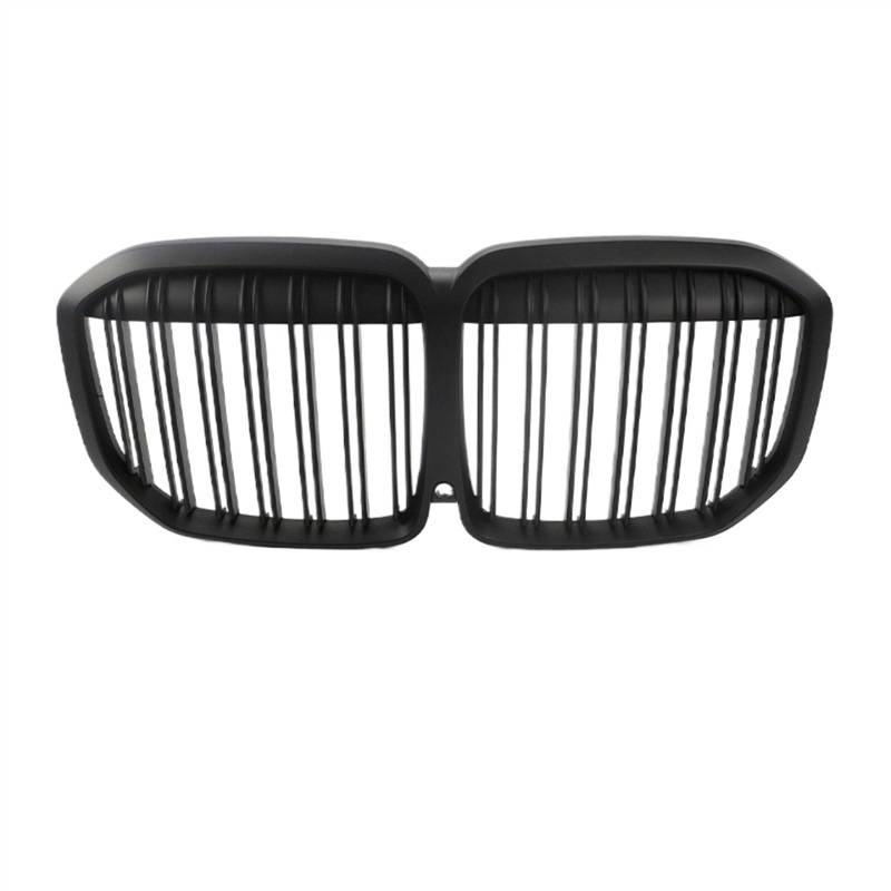 VNABIA Kompatibel Mit X7 G07 2019 2020 2021. Auto-Frontnierengrill, Einzel-Doppel-Lamellengrill, Glänzend Schwarz, Ersatz Für Fronthaubeneinsatz Kühlergrill Doppelsteg(Matte Black-ll) von VNABIA