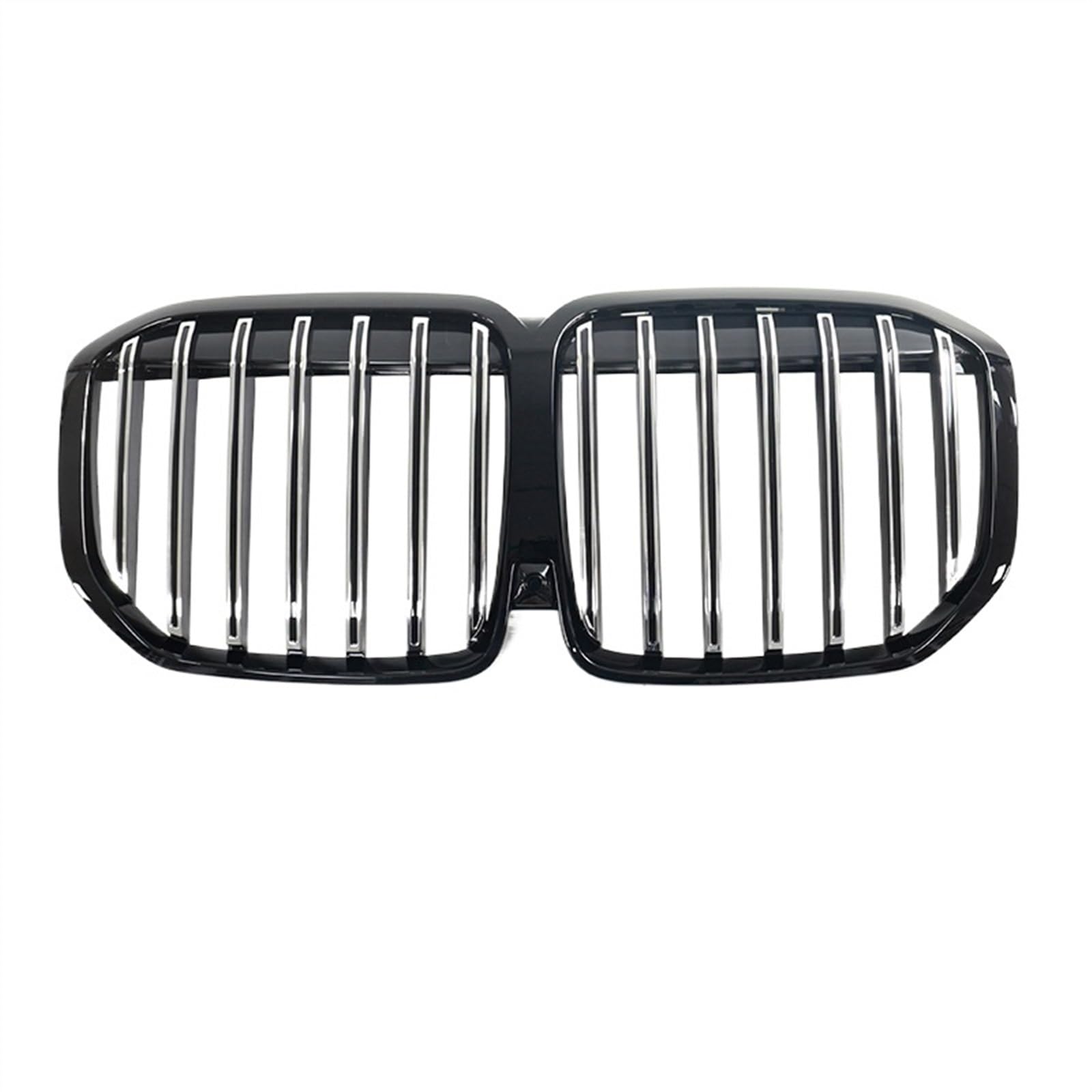 VNABIA Kompatibel Mit X7 G07 2022 2023. Auto-Frontnierengrill, Einzellamellengrill, Glänzend Schwarz, Fronthauben-Stoßstangengrilleinsatz, Ersatz Kühlergrill Doppelsteg(Silver) von VNABIA