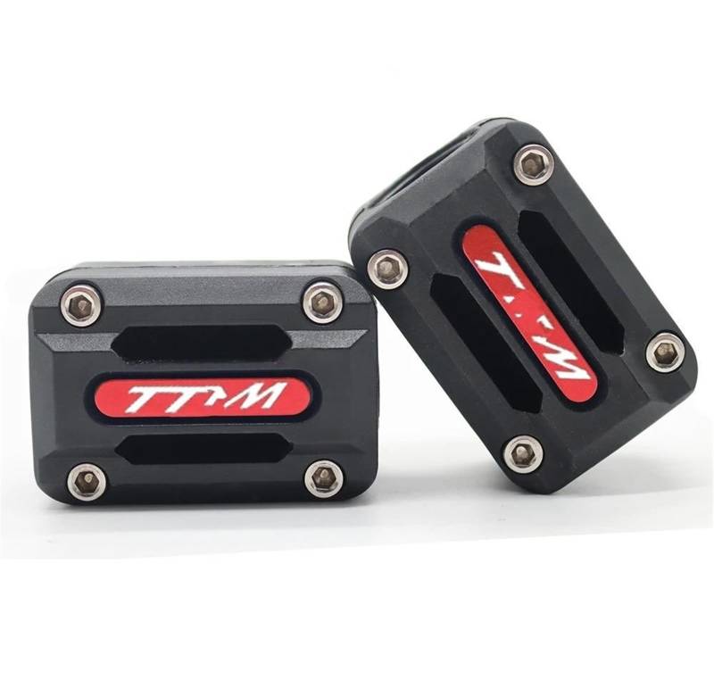 VNABIA Kompatibel Mit Yamaha Für TDM 850 1991-2000 Für TDM 900 2002-2011 Motorrad-Motor-Crash-Bar-Schutz Stoßstange Dekorativer Schutzblock 22/25/28 Mm Motorrad Schutzblock(Red) von VNABIA