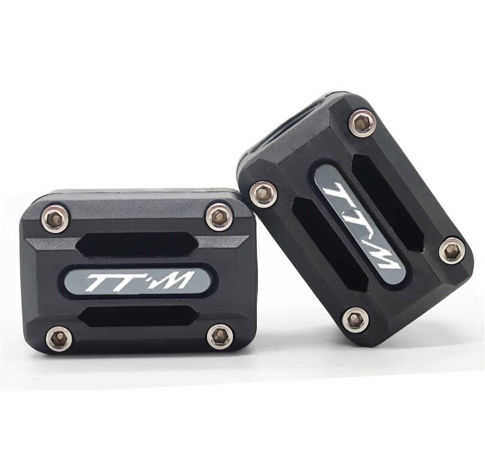 VNABIA Kompatibel Mit Yamaha Für TDM850 1991-2000 Für TDM900 2002-2011 Motorrad-Motor-Crash-Bar-Schutz Stoßstange Dekorativer Schutzblock 22/25/28 Mm Motorrad Schutzblock(Gray) von VNABIA