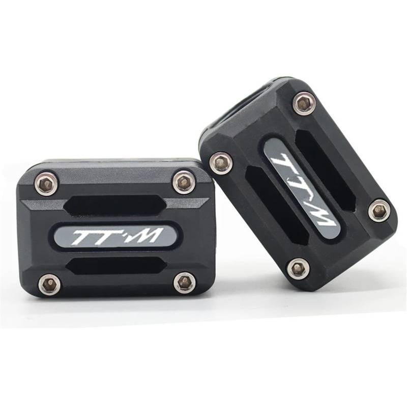 VNABIA Kompatibel Mit Yamaha Für TDM850 1991-2000 Für TDM900 2002-2011 Motorrad-Motor-Crash-Bar-Schutz Stoßstange Dekorativer Schutzblock 22/25/28 Mm Motorrad Schutzblock(Gray) von VNABIA