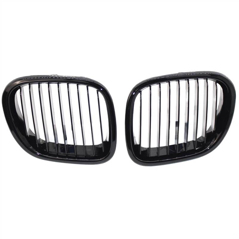 VNABIA Kompatibel Mit Z3 1996 1997 1998 1999 2000 2001 2002 Front Niere Grille Schwarz Links Rechts Seite Grille OEM:51138412950 51138412949 Kühlergrill Doppelsteg(Gloss Black) von VNABIA