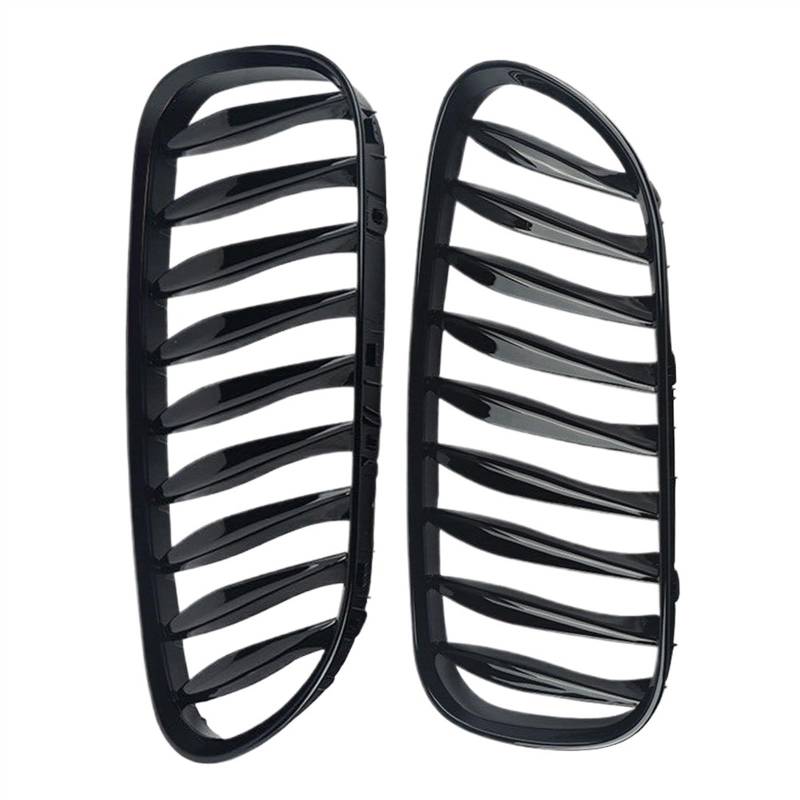 VNABIA Kompatibel Mit Z4 E85 2003 2004 2005 2006 2007 2008 2009 E86 2005 2006 2007 2008 Auto Front Nieren Kühlergrill Glanz Schwarz Racing Grills Kühlergrill Doppelsteg(Gloss Black) von VNABIA