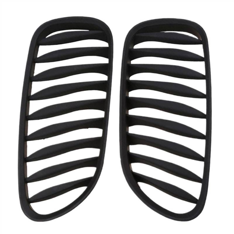 VNABIA Kompatibel Mit Z4 E85 2003 2004 2005 2006 2007 2008 2009 E86 2005 2006 2007 2008 Auto Front Nieren Kühlergrill Glanz Schwarz Racing Grills Kühlergrill Doppelsteg(Matte Black) von VNABIA