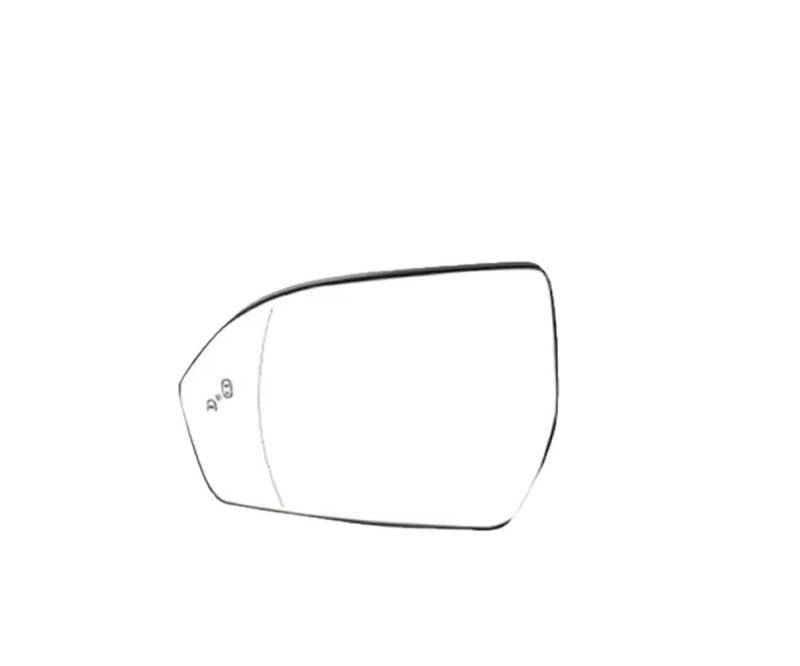 VNABIA Rückspiegel Kompatibel Mit Lincoln Für Nautilus 2018 2019 2020 2021 2022 Beheizte Spiegel Glas Anti Blind Spot Spiegel Weitwinkel(Left) von VNABIA