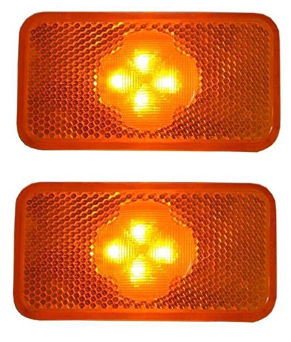 2x LED orange speziell FH FM FL LKW Seitenmarker OEM 20398660 20798440 von VNVIS