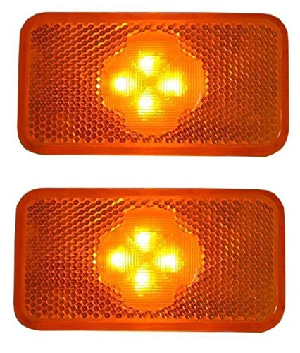 2x LED orange speziell FH FM FL LKW Seitenmarker OEM 20398660 20798440 von VNVIS