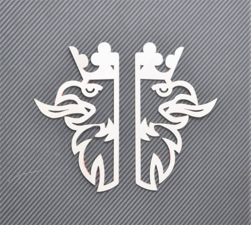 2x Spiegel Edelstahl Greif Dekor für Scania R P G L Serie 2004-16 von VNVIS