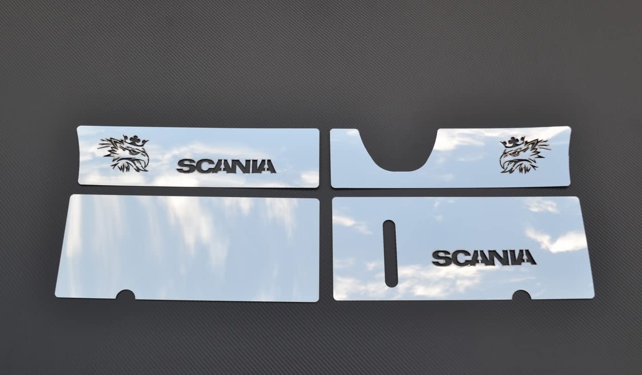 4 Stück Edelstahl, keine Dekorationsfüße für Scania R / P / G 2004 - 2016 von VNVIS