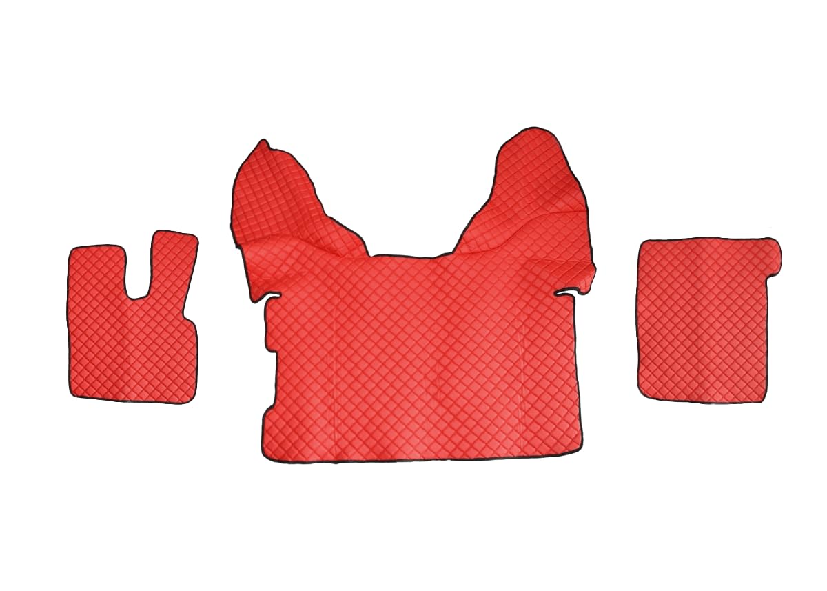 Bodenmatten-Set für DAF XF 106, Motorteppich, Rot Bodenmatten-Set für DAF XF 106, Motorteppich, Rot von VNVIS