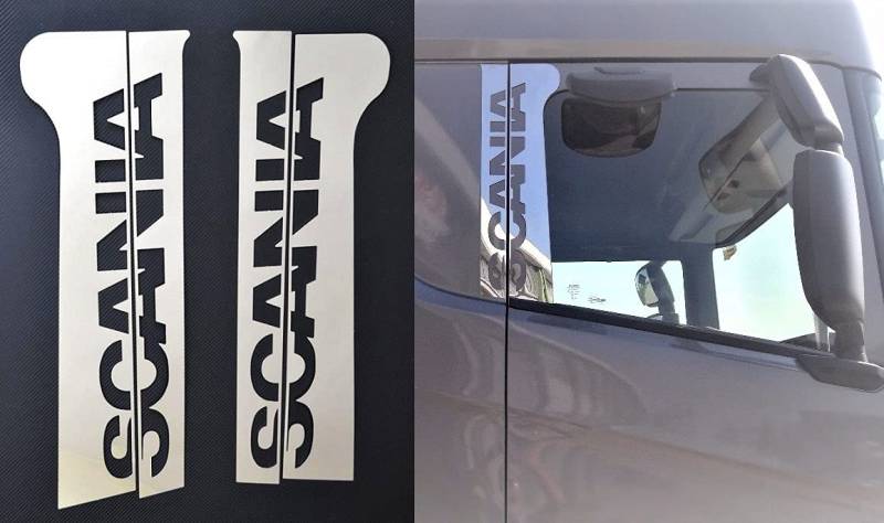 FILERA Edelstahl-Tür-Dekoration für Scania S R Serie 2016+ NextGen von VNVIS