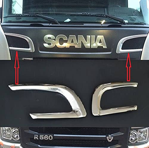 Filera 2 x Spiegel aus Edelstahl, Lufteinlass, für Scania R 2010 – 2016 von VNVIS