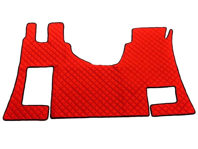 Fußmatten, gepolstert, kompatibel mit Actros MP4, Fußmatten, robust, praktisch, Rot von VNVIS