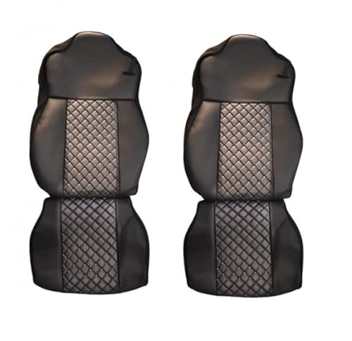 VNVIS Sitzbezüge für LKW DAF XF 106 2015-21 aus PU-Leder, Schwarz mit Grau VNVIS Sitzbezüge für LKW DAF XF 106 2015-21 aus PU-Leder, Schwarz mit Grau von VNVIS