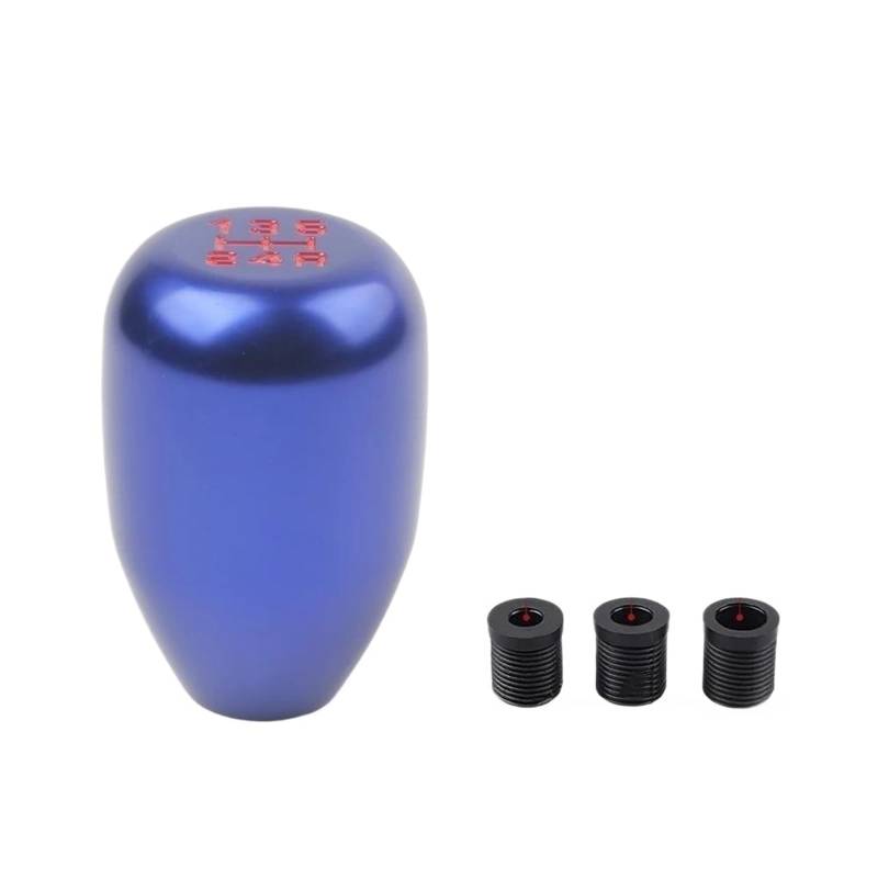 Schaltknauf Aluminiumlegierung Universal 5 Gang Auto Auto Schaltknauf Für Schaltgetriebe Automatikgetriebe(Blue) von VNXWHKGN