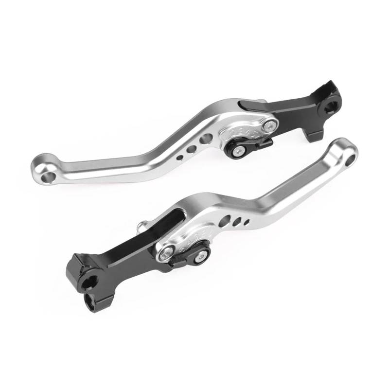 Bremskupplungshebel Für Piaggio Für GILERA Für MP3 125/250/300/400/500 Für Kurze Bremshebel System Motorrad Control Griffe Links Rechts Spurstange Bremsgriff-Kupplungshebel(Silver) von VOALVT