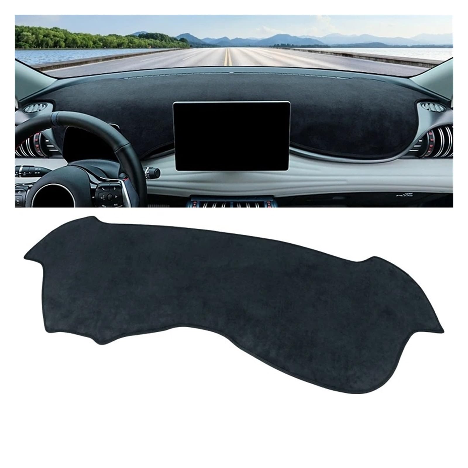 Car Dashboard Cover Für BYD Für Atto 3 Für Yuan Für Plus 2021-2025 Flanell-Auto-Armaturenbrett-Abdeckung Sonnenschutz Vermeiden Sie Licht Anti-UV-Mattenteppich Sonnenschutz Dashboard Mats(Black LHD) Car Dashboard Cover Für BYD Für Atto 3 Für Yuan Für Plus 2021-2025 Flanell-Auto-Armaturenbrett-Abdeckung Sonnenschutz Vermeiden Sie Licht Anti-UV-Mattenteppich Sonnenschutz Dashboard Mats(Black LHD) von VOALVT