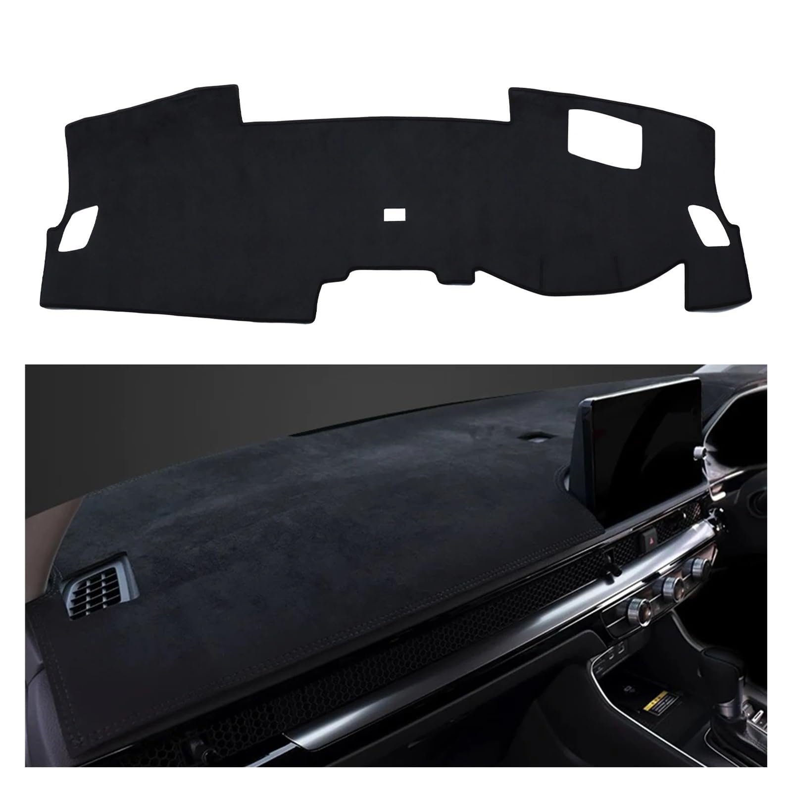 Car Dashboard Cover Für CRV Für CR-V 2023-2025 Auto Dashboard Matte Sonnenschirm Schutz Teppich Dash Mat Dashmat Sonnenschutz Dashboard Mats(RHD HUD) von VOALVT