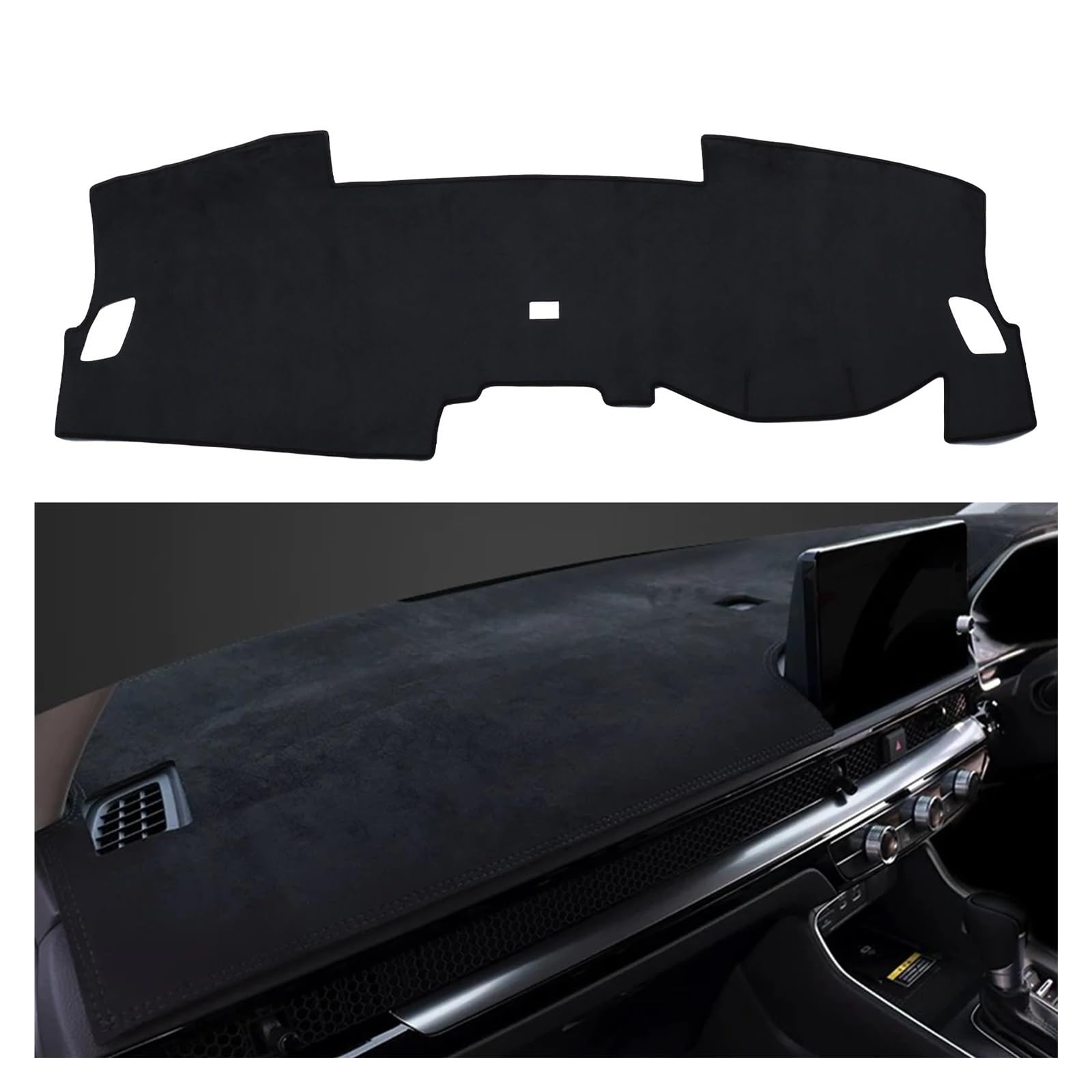 Car Dashboard Cover Für CRV Für CR-V 2023-2025 Auto Dashboard Matte Sonnenschirm Schutz Teppich Dash Mat Dashmat Sonnenschutz Dashboard Mats(RHD NO HUD) von VOALVT
