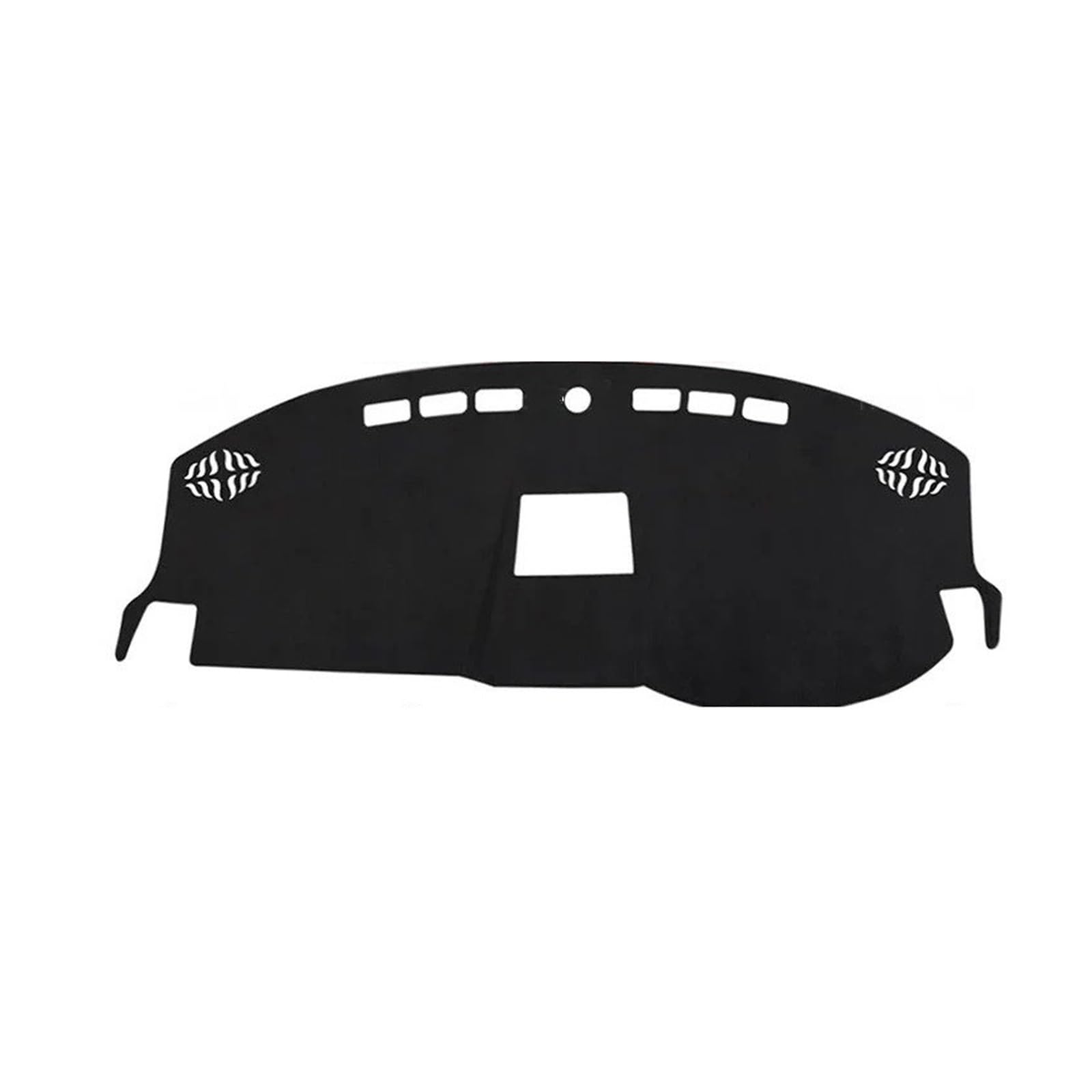 Car Dashboard Cover Für Dodge Für Charger 2008-2010 Armaturenbrettabdeckung Armaturenbrettmatte Teppichunterlage Schattenumhang Decke Autozubehör Sonnenschutz Dashboard Mats(RHD Black with Hole) von VOALVT