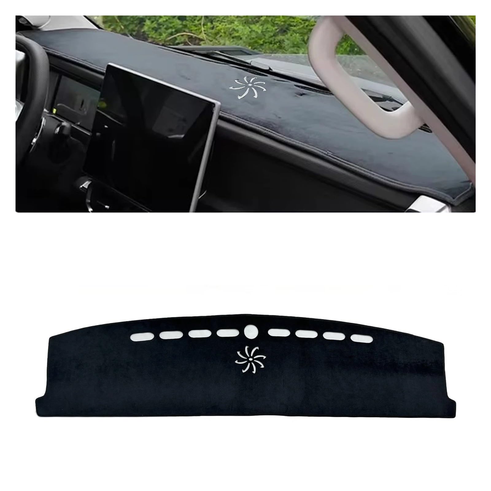 Car Dashboard Cover Für Jetour T2 Für Traveller 2024-2025 Auto Armaturenbrett Matte Sonnenschirm Schutz Teppich Dash Mat Dashmat Sonnenschutz Dashboard Mats(Type A RED) von VOALVT