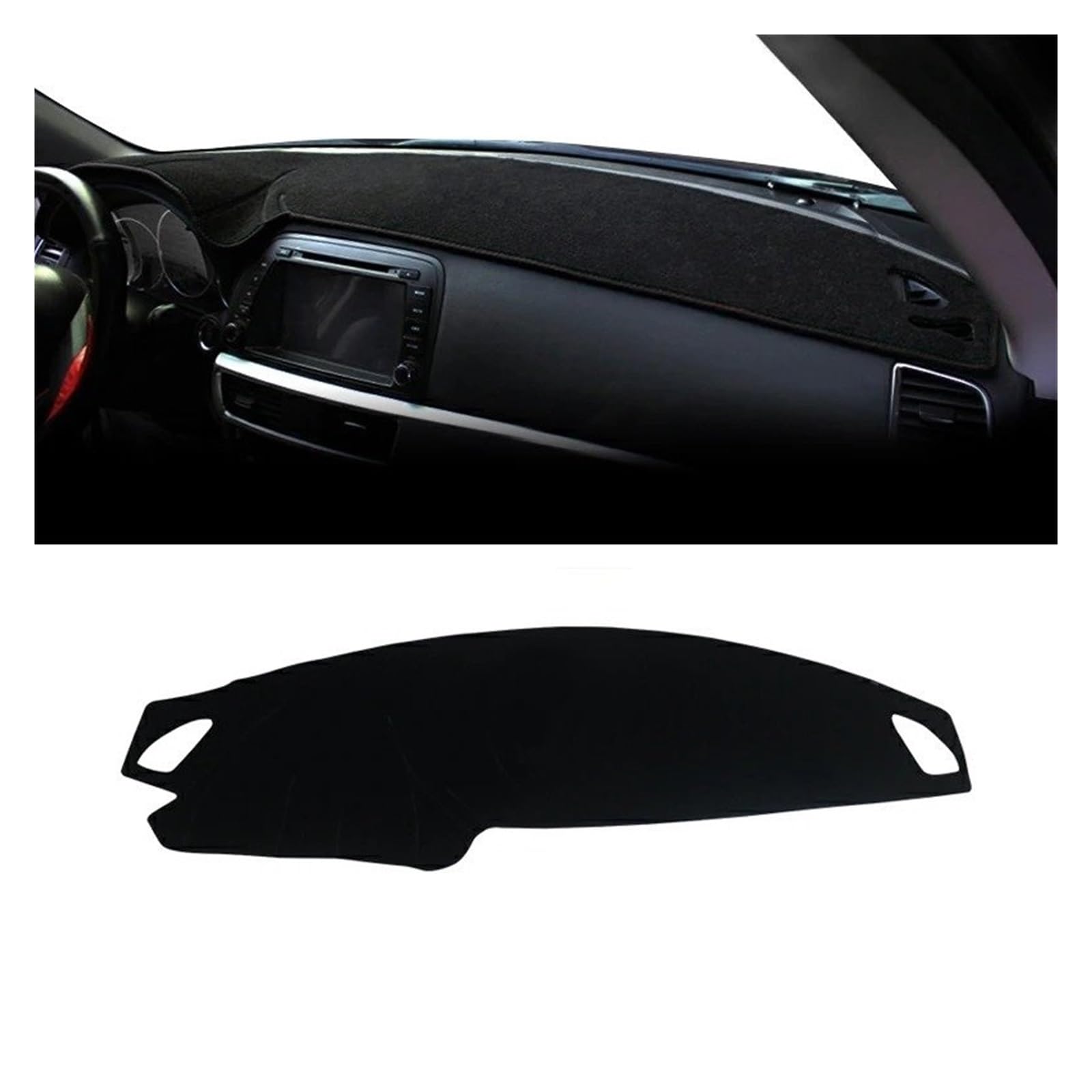 Car Dashboard Cover Für Mazda Für CX-5 KE 2012-2016 Auto Armaturenbrettmatte Sonnenschutz Instrument Schreibtisch rutschfeste Abdeckung Zubehör Sonnenschutz Dashboard Mats(A Black Side LHD) von VOALVT