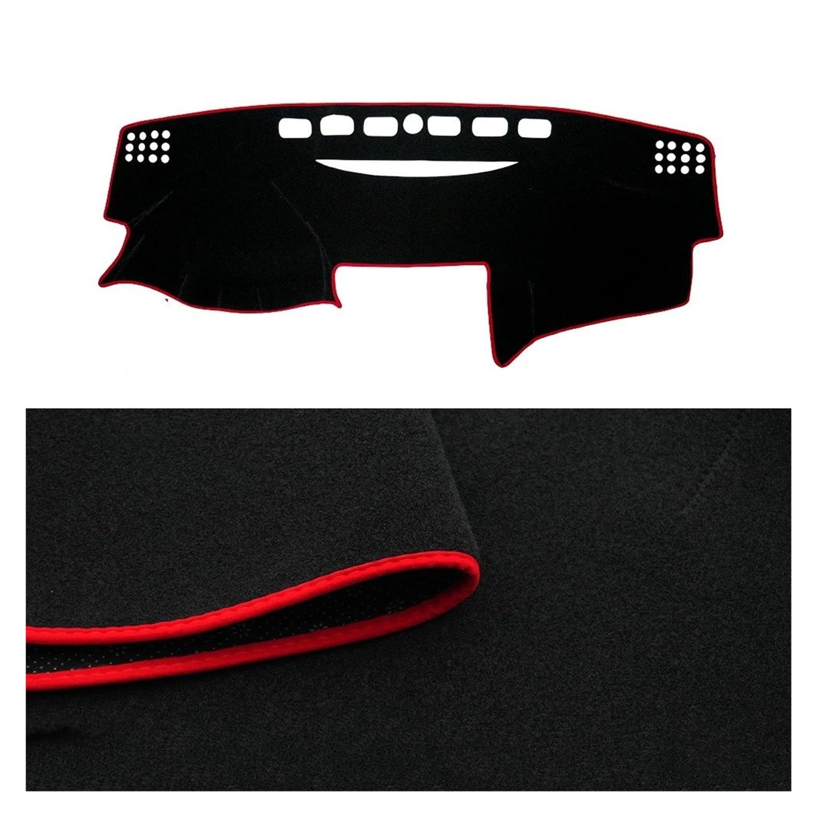 Car Dashboard Cover Für Toyota Für Camry 2007-2011 Brettabdeckung Pad Teppich Armaturenbrettmatte Sonnenschutz Anti-UV-Autozubehör Auto-Armaturenbrettabdeckung Sonnenschutz Dashboard Mats(Red) von VOALVT