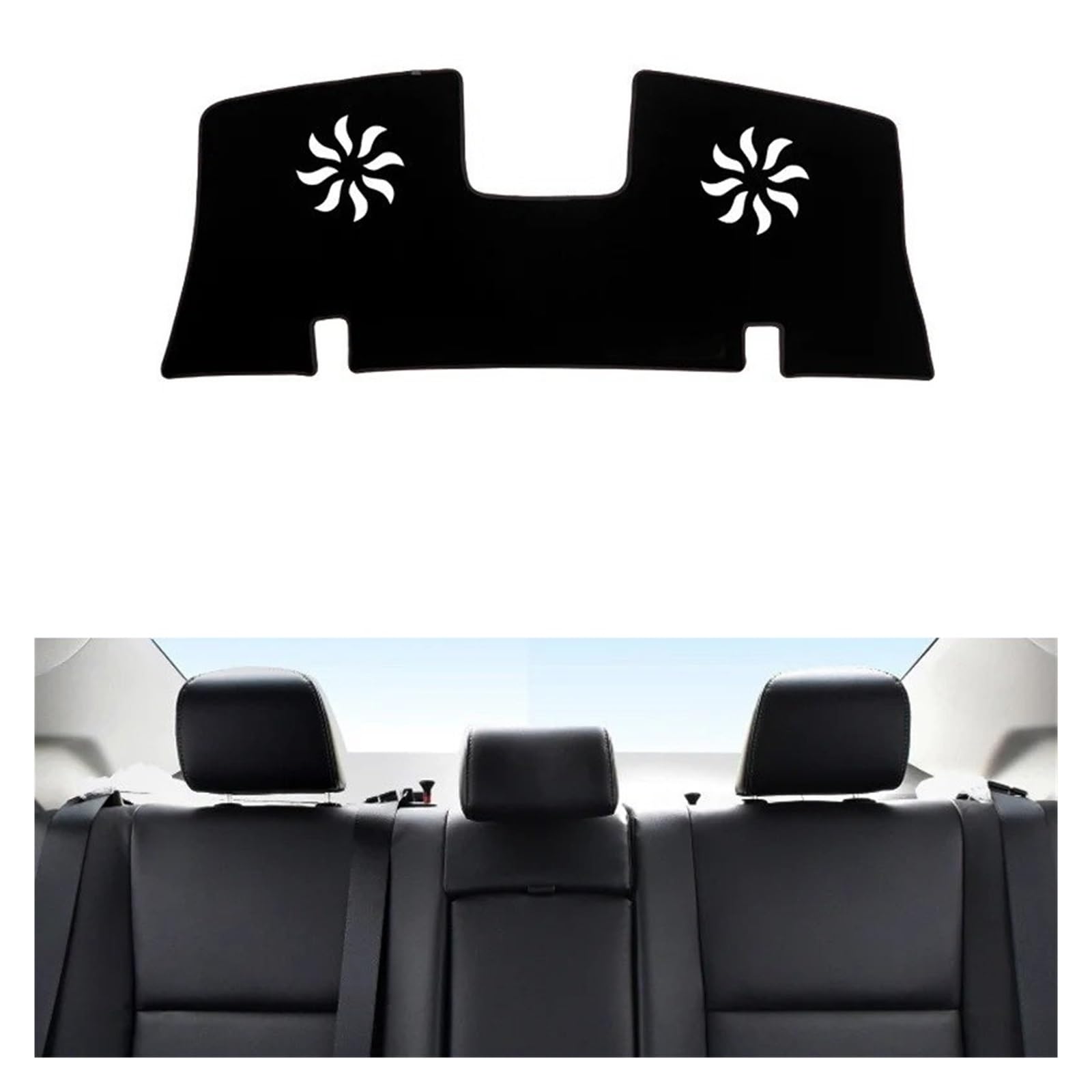 Car Dashboard Cover Für Toyota Für Corolla 2014-2018 Auto-Armaturenbrett Vermeiden Sie Lichtmatte Instrumentenplattformabdeckung Teppiche Zubehör Sonnenschutz Dashboard Mats(After Black Side) von VOALVT