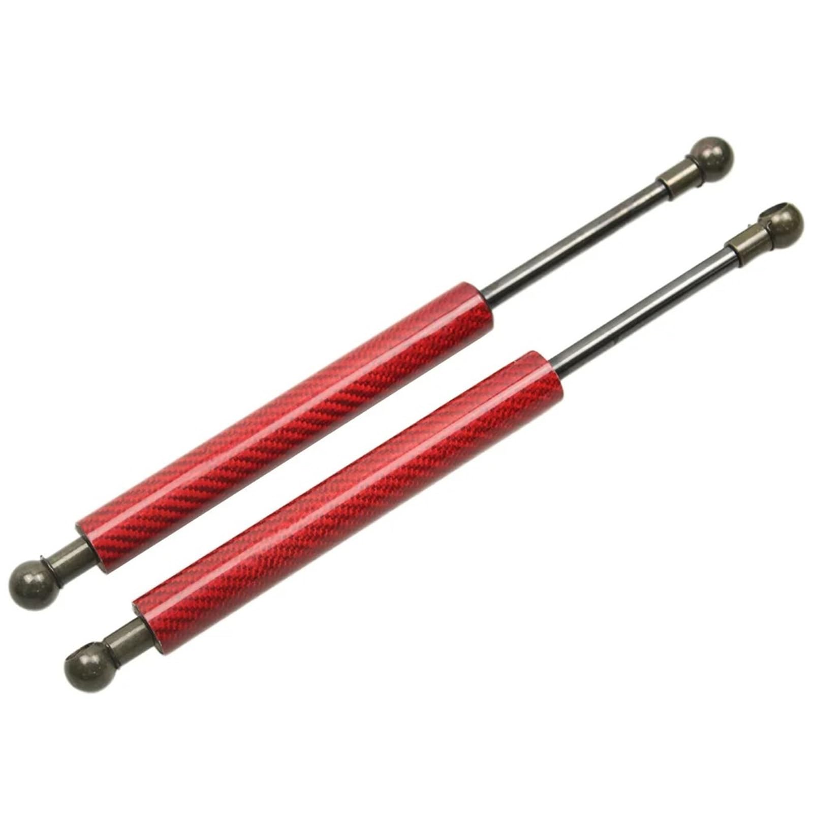 Für FIAT 500 2007-2023 Vordere Motorhaube Haube Ändern Gas Streben Lift Unterstützung Carbon Fiber Stoßdämpfer Absorber Prop Stangen Stück Vordere Haube Lift Stoßdämpfer(Red Carbon Fiber) von VOALVT