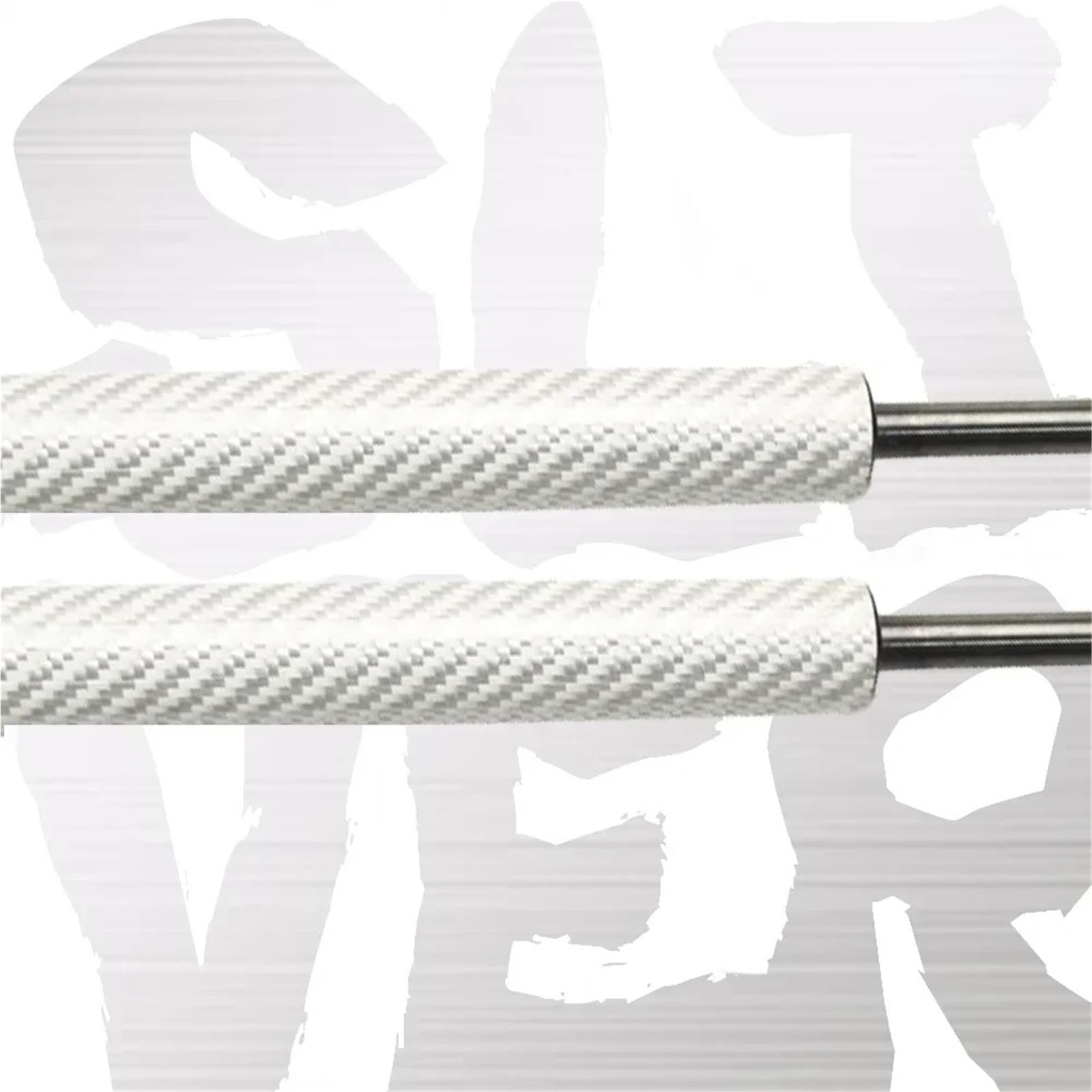 Für Seat Für Leon Für MK3 5F 2012-2020 Motorhaubenstreben Hubstützen Vordere Motorhaube Modifizieren Gasdämpferstreben Stück Vordere Haube Lift Stoßdämpfer(Sliver Carbon Fiber) von VOALVT