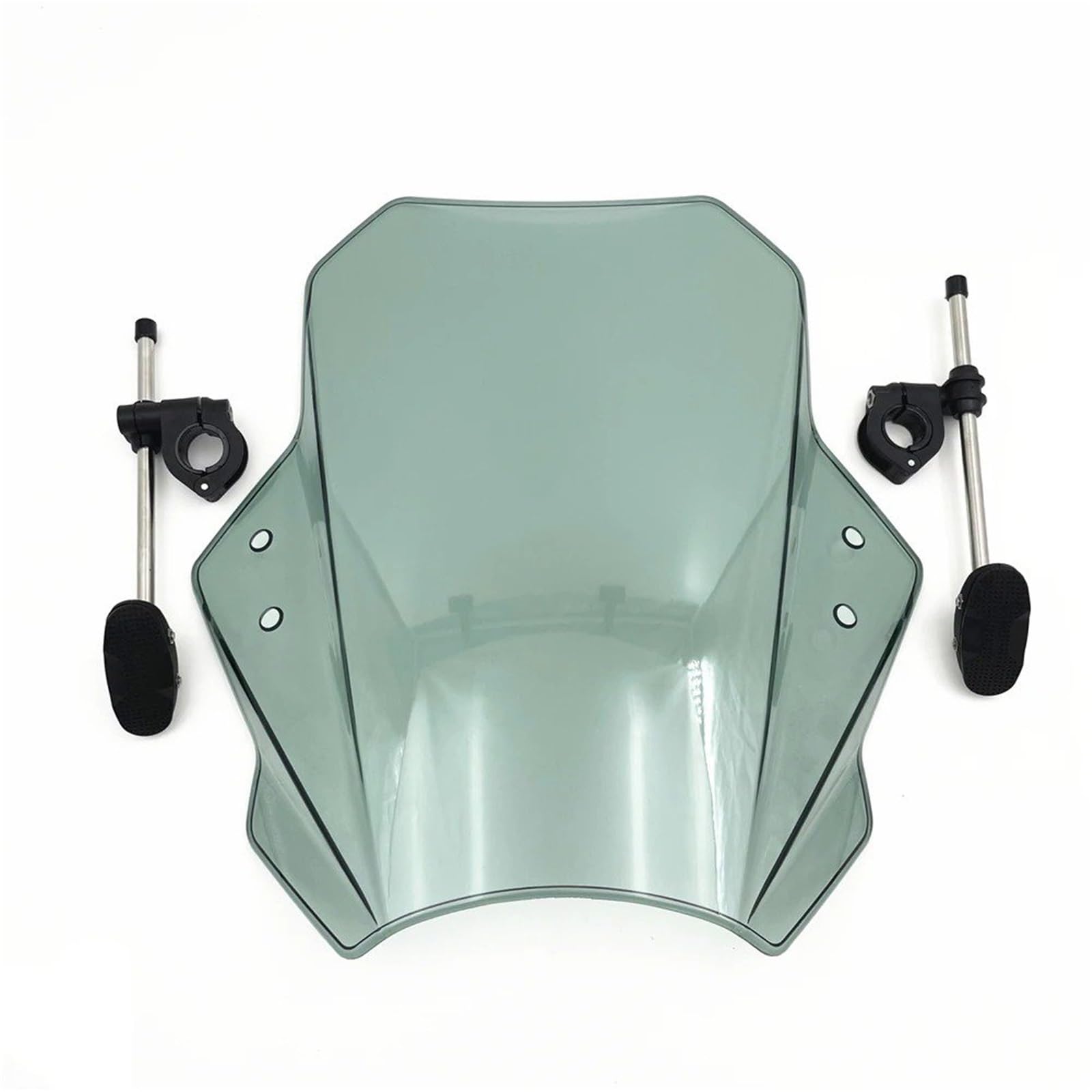 Motorrad Windschild Universal Black Edition Windschutzscheiben-Motorrad-Deflektor Variabler Windschutzscheiben-Spoiler Für Anklemmen Motorrad Wind Luftabweiser(Gray) von VOALVT