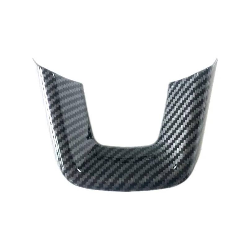 Rahmen Abdeckung Trim Für 11th Für Civic 2022 Hardshell Overlay ABS Carbon Fiber Grain Innenausstattung Dashborad Lenkrad Türen Armlehne Schalthebel Bedienfeld Abdeckung Trim(Steering U Frame) von VOALVT