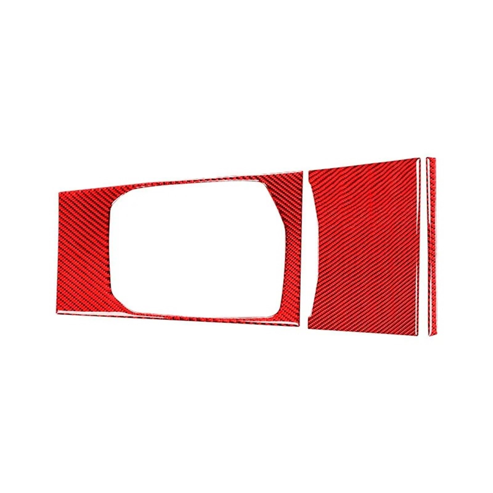 Rahmen Abdeckung Trim Für 20 Style 3er G 20 Innenraum Armaturenbrett Multimedia Schalttafel Rot Carbon Fiber Dekorativer Aufkleber Passend Bedienfeld Abdeckung Trim(Storage Box Cover Ge) von VOALVT