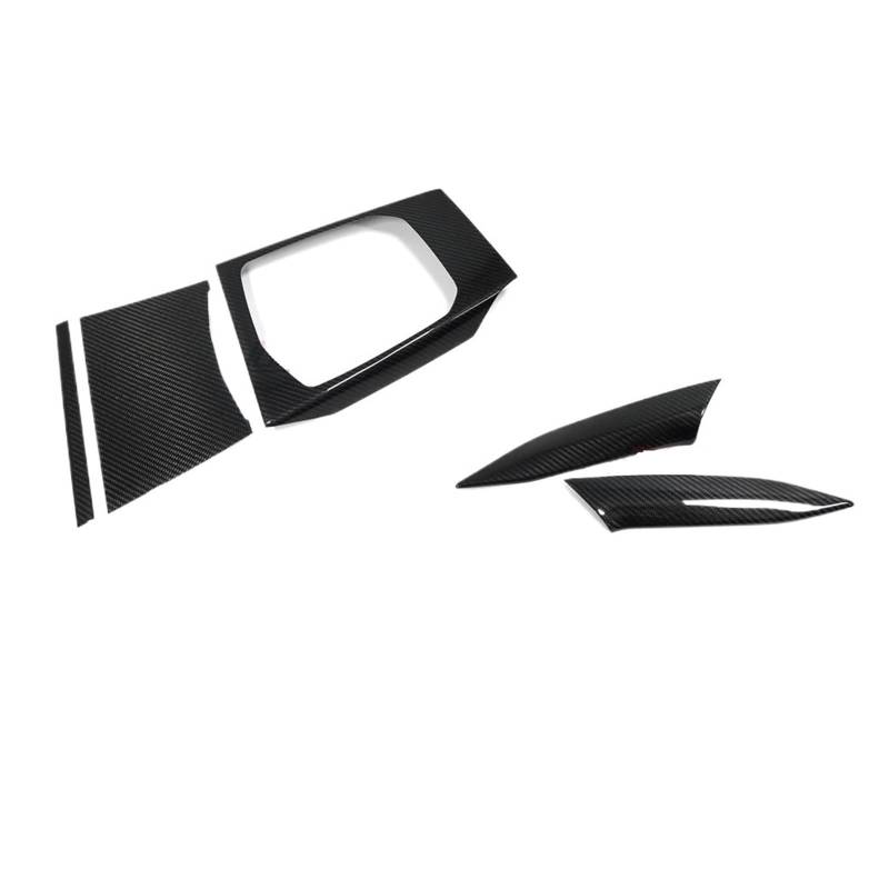 Rahmen Abdeckung Trim Für 3 4 Serie G20 LCI G21 G22 I3 I4 Facelift 2022 2023 Auto Center Console Dashboard Seite Getriebe Panel Carbon Faser LHD RHD Bedienfeld Abdeckung Trim(Glossy Center 5pcs) von VOALVT