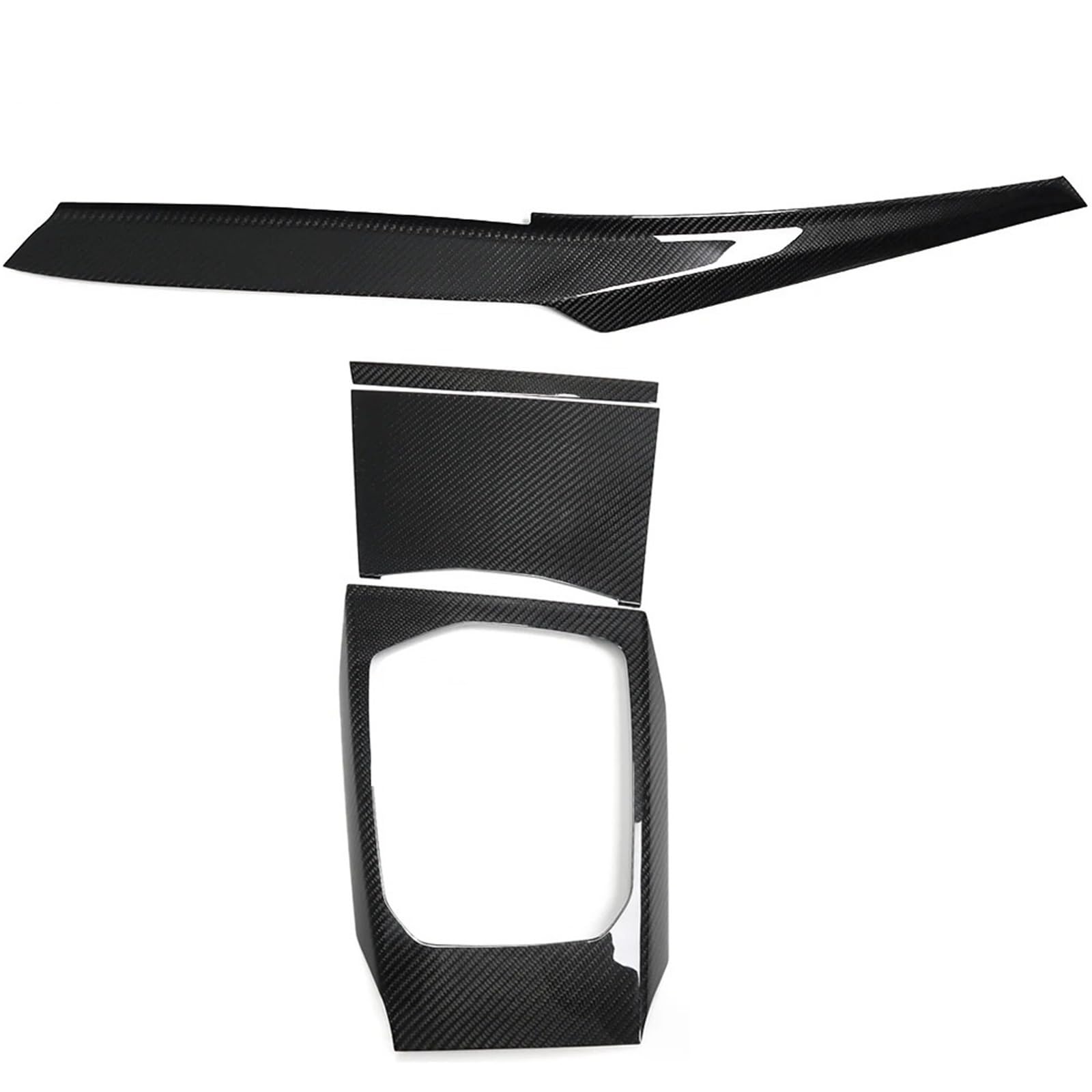 Rahmen Abdeckung Trim Für 3 4 Serie G20 LCI G21 G22 I3 I4 Facelift 2022 2023 Auto Center Console Dashboard Seite Getriebe Panel Carbon Faser LHD RHD Bedienfeld Abdeckung Trim(Glossy Set A) von VOALVT