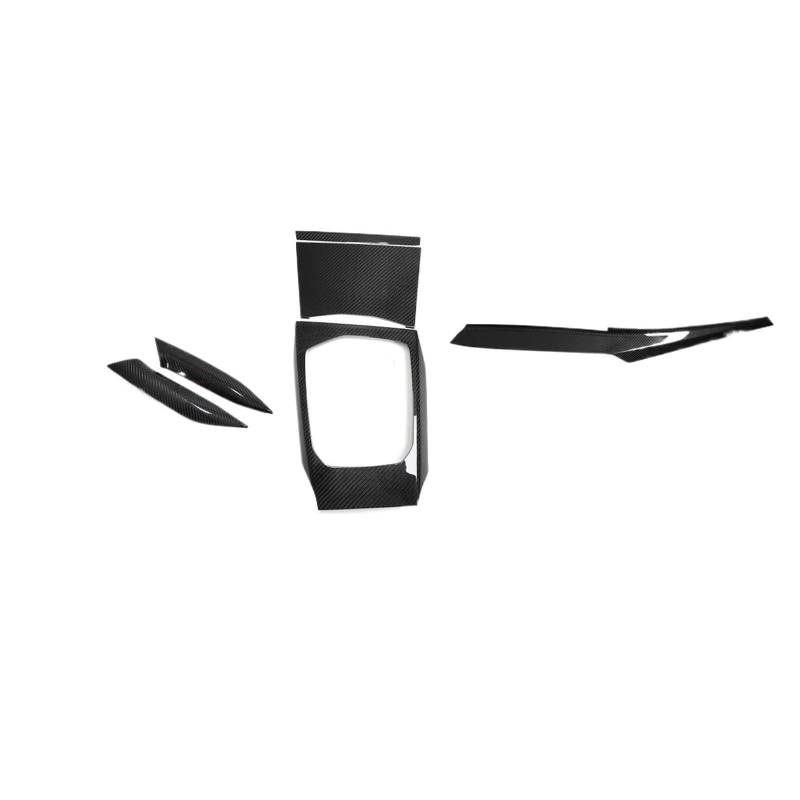 Rahmen Abdeckung Trim Für 3 4 Serie G20 LCI G21 G22 I3 I4 Für Facelift 2022 2023 Auto Center Console Dashboard Seite Getriebe Panel Carbon Faser LHD RHD Bedienfeld Abdeckung Trim(Glossy Set B,Right) von VOALVT
