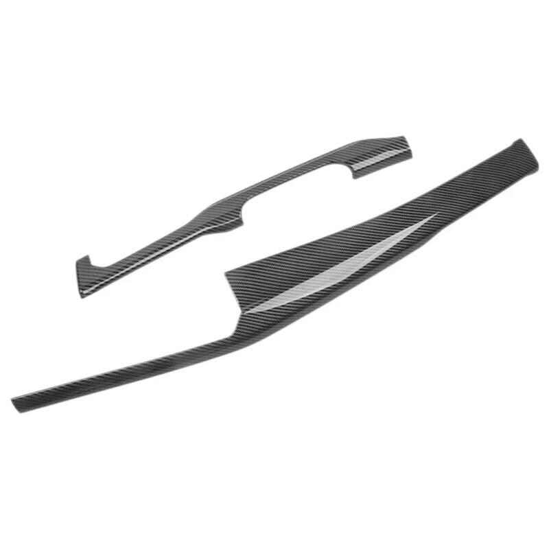 Rahmen Abdeckung Trim Für Golf 8 MK8 R 2020 2021 2PCS Auto Center Control Panel Trim Dashboard Schutz Abdeckung Streifen Bedienfeld Abdeckung Trim von VOALVT