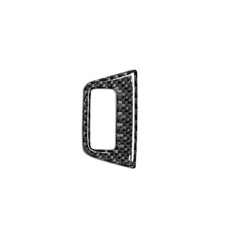 Rahmen Abdeckung Trim Für Q7 2008-2015 Innentür Armlehne Knopfrahmen Autozubehör Carbon Fiber CD Panel Windows Control Gear Panel Trim Bedienfeld Abdeckung Trim(Trunk Button) von VOALVT