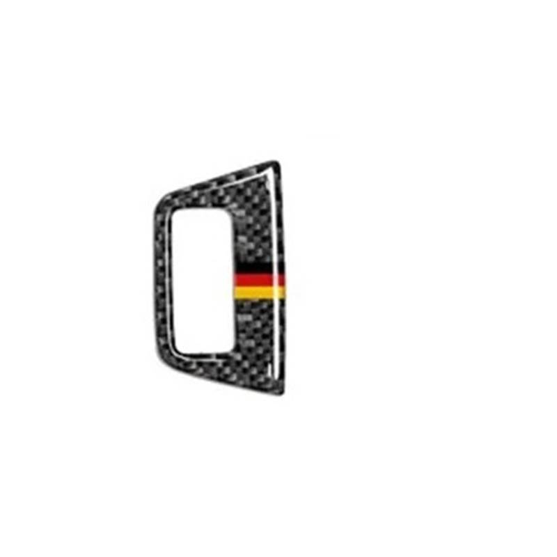 Rahmen Abdeckung Trim Für Q7 2008-2015 Innentür Armlehne Knopfrahmen Autozubehör Carbon Fiber CD Panel Windows Control Gear Panel Trim Bedienfeld Abdeckung Trim(Trunk Button 3) von VOALVT