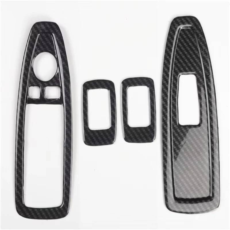 Rahmen Abdeckung Trim Für X1 F48 2016 2017 2018 2019 2020 2021 ABS Karbonfaser Center Control Fensterheber Gangschaltung Panel Schmücken Abdeckung Trim RHD Bedienfeld Abdeckung Trim(RHD window switch) von VOALVT