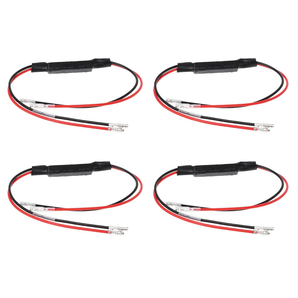 VOANZO 4 x Widerstands-Blinker, LED, Moto-LED-Blinker-Decoder, LED-Lastwiderstand für Motorrad, ATV, Gokart, Fahrrad, PIT, Quad, Dirt Bike, 10 W, 10 Ω VOANZO 4 x Widerstands-Blinker, LED, Moto-LED-Blinker-Decoder, LED-Lastwiderstand für Motorrad, ATV, Gokart, Fahrrad, PIT, Quad, Dirt Bike, 10 W, 10 Ω von VOANZO