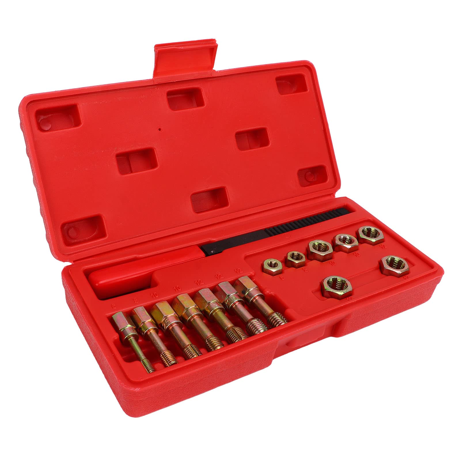 VOBOR 15PCS Metrische Gewinde -Chaser -Set Kohlenstoffstahl Retheading Tap Die Werkzeugkit Rethead Reparaturwerkzeug VOBOR 15PCS Metrische Gewinde -Chaser -Set Kohlenstoffstahl Retheading Tap Die Werkzeugkit Rethead Reparaturwerkzeug von VOBOR
