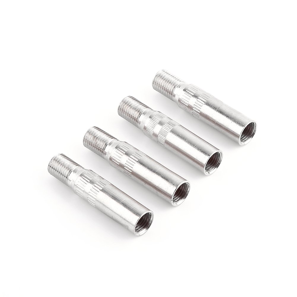 VOBOR 4 Stück Ventilverlängerung Autoventil,39mm Auto Reifenventil Verlängerung Adapter 60 PSI Maximal Verchromtes Messing Autoventil Verlängerung für Auto LKW Van Caravan VOBOR 4 Stück Ventilverlängerung Autoventil,39mm Auto Reifenventil Verlängerung Adapter 60 PSI Maximal Verchromtes Messing Autoventil Verlängerung für Auto LKW Van Caravan von VOBOR