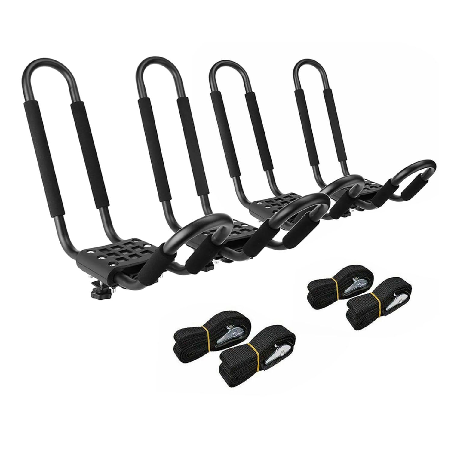 VOBOR Kajak Dachgepäckträger, 4 x Kajakträger mit 4 Allzweckgurte, Kajak Dachträger Universal mit Schaumpolsterung, 2 Paar J Bar Autodachträger für Kajak, Surfbrett, Kanu VOBOR Kajak Dachgepäckträger, 4 x Kajakträger mit 4 Allzweckgurte, Kajak Dachträger Universal mit Schaumpolsterung, 2 Paar J Bar Autodachträger für Kajak, Surfbrett, Kanu von VOBOR