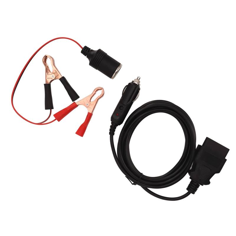 VOBOR OBD2 Speichersparer mit Clip Universal Plug and Play 12V Zigarette Leichter Sockel ECU Notfallversorgungskabel von VOBOR